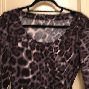 Macy’s print top with 3/4 sleeves